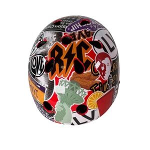 Raising Cane's Chicken Fingers Sticker Bomb Multi-Sport Helmet Medium CPSC Red
